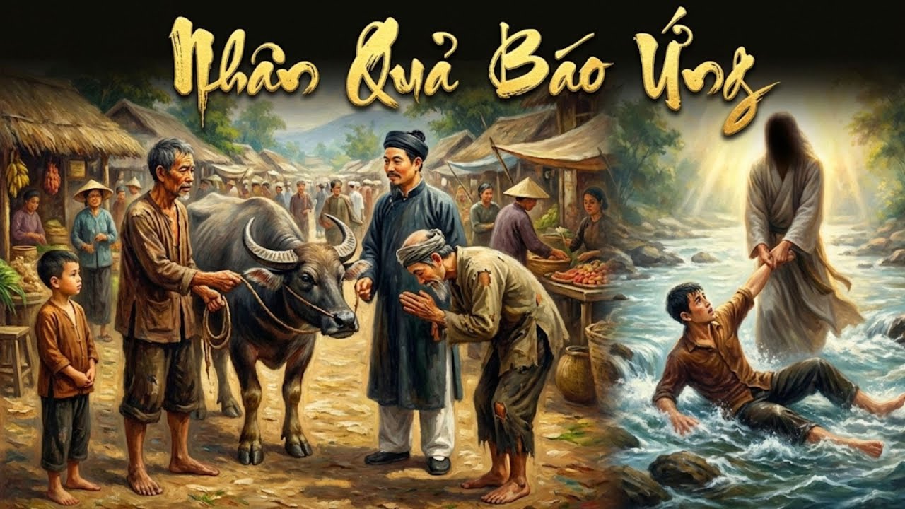 Nhân Quả Báo Ứng: Bán Trâu Cứu Người Lạ, 10 Năm Sau Con Trai Thoát Chết Nhờ Nhân Quả!
