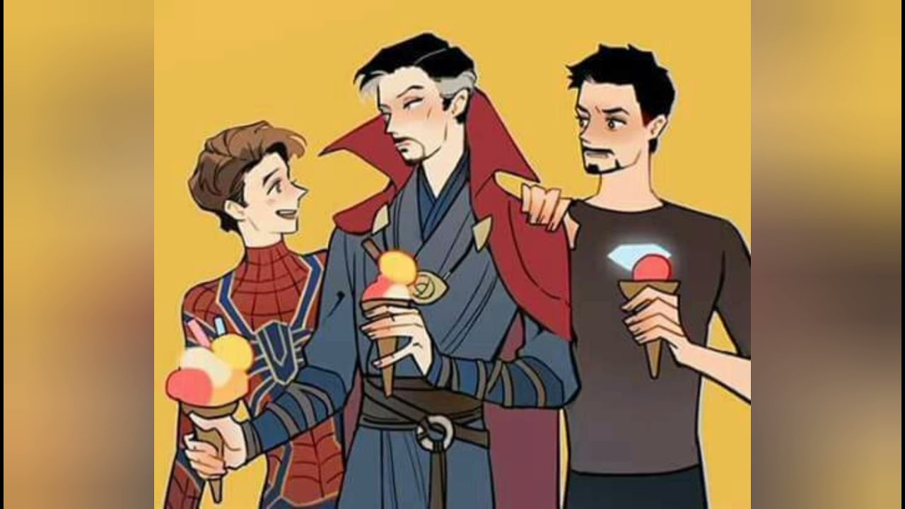 The Supreme Family Tony, Strange and Peter ❤️