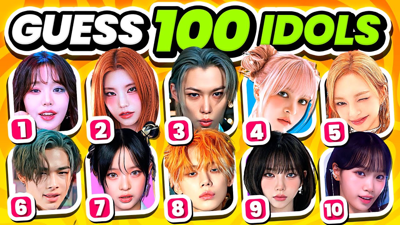НАЗВАЙТЕ 100 KPOP АЙДОЛОВ (выпуск 2024 года) ⚡️ УГАДАЙТЕ АЙДОЛА (Самые популярные айдолы) - KPOP ...