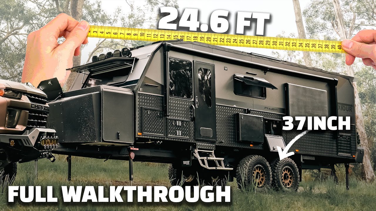 Our MASSIVE 24.6ft Xtour Caravan | Wait until you see inside 🤯