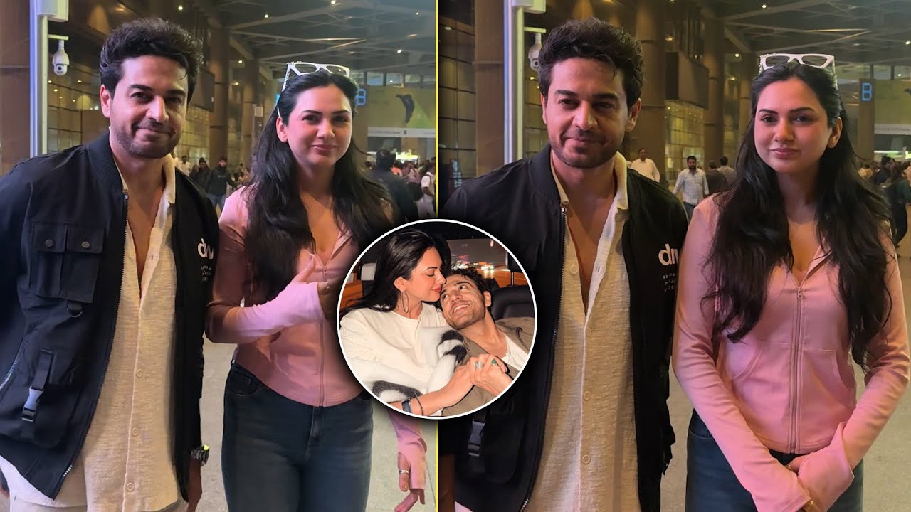 Bigg Boss 19 Winner Gaurav Khanna Spotted With Wife Akanksha Chamola At Mumbai Airport