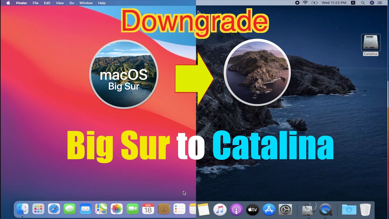 Как понизить версию macOS Big Sur до Catalina