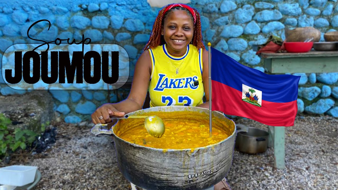 Nou prepare yon bon soup joumou /manje ayisyen/ manje tradisyonèl.