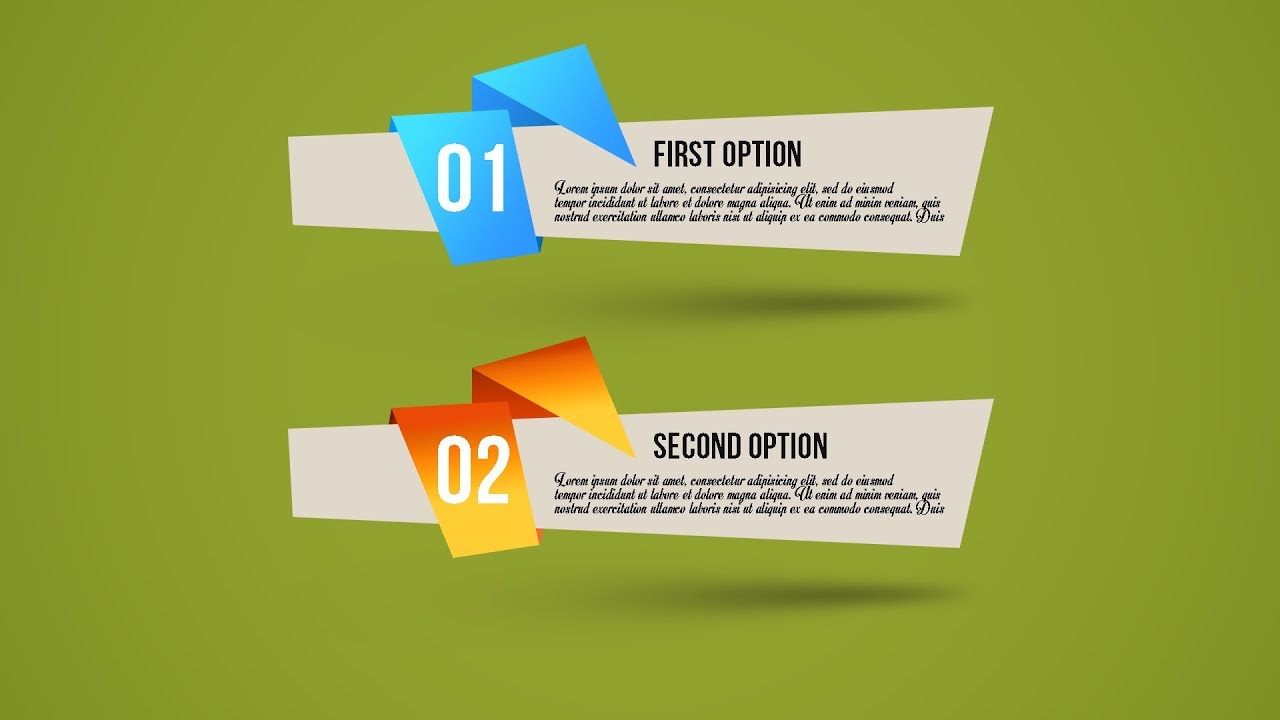 Simple Infographic Banner Design - Photoshop Tutorial