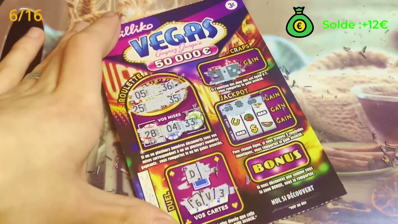 JACKPOT a 3 CHIFFRE sur VEGAS ! On empoche une BELLE SOMME GRATTE FDJ  ! 💰