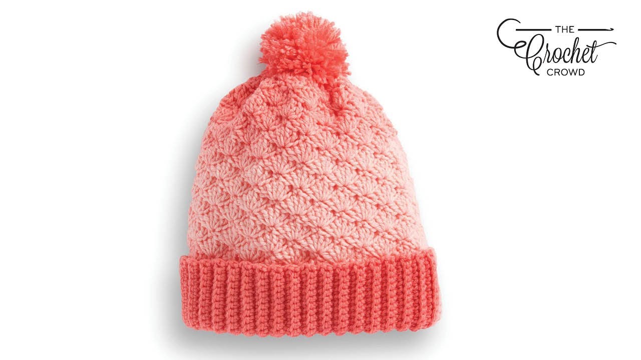 Easy Shell Stitch Basic Crochet Hat