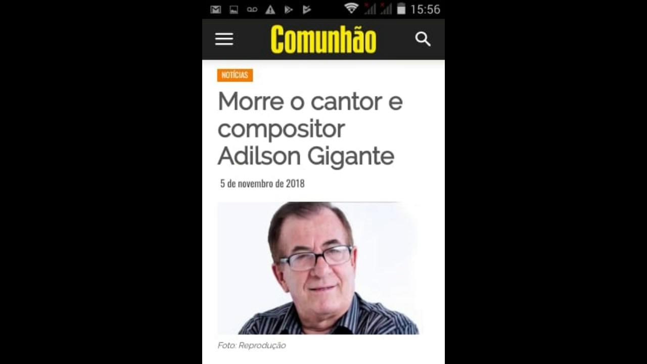 A morte do Cantor Adilson Gigante