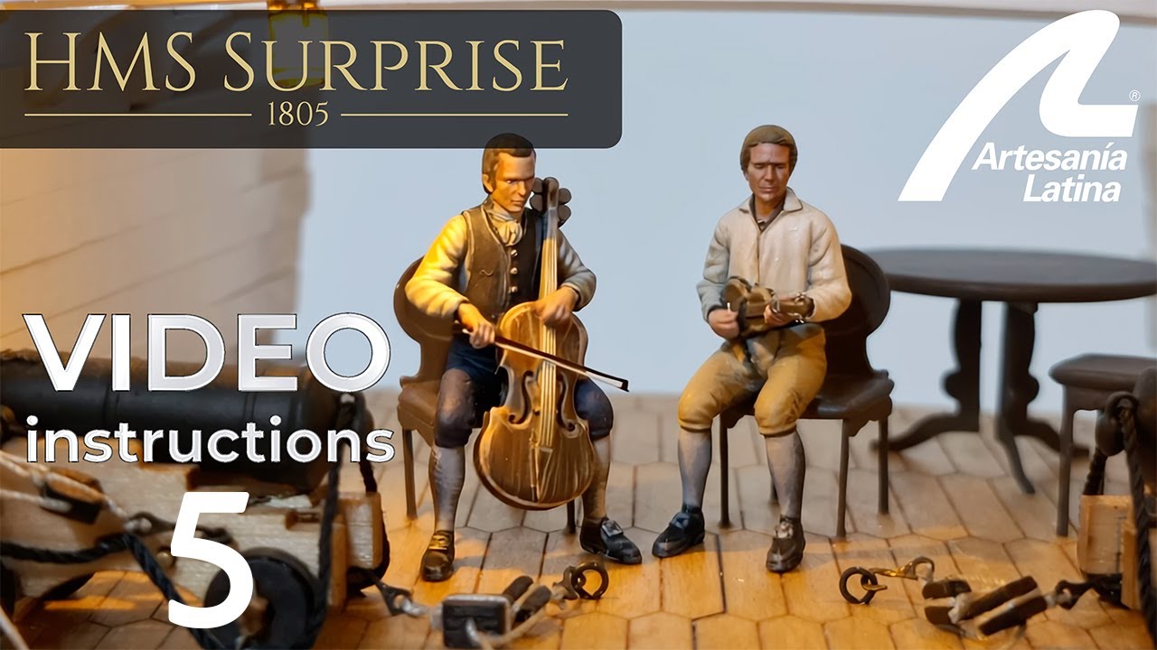 HMS Surprise 1:48 scale - Assembly INSTRUCTIONS Video 5 - Artesania Latina ref. #22906