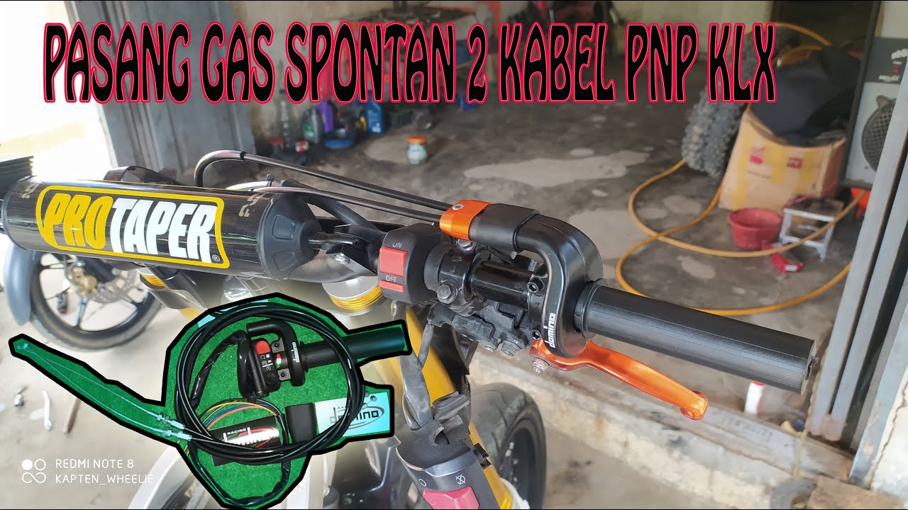 GAS SPONTAN 2 KABEL DOMINO UNIVERSAL | KLXBF SUPERMOTO-KRACKER ASAHAN-KRACKERMOTO