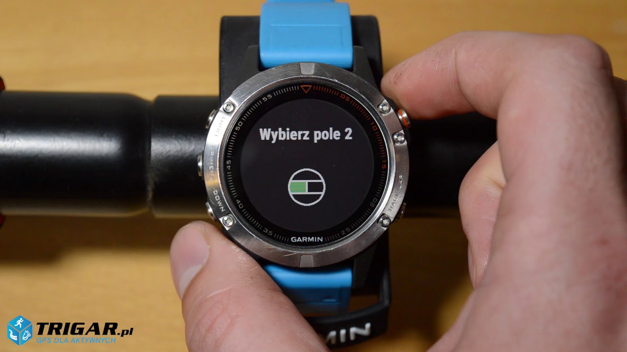 Edycj p&oacute;l danych w Garmin Fenix 5