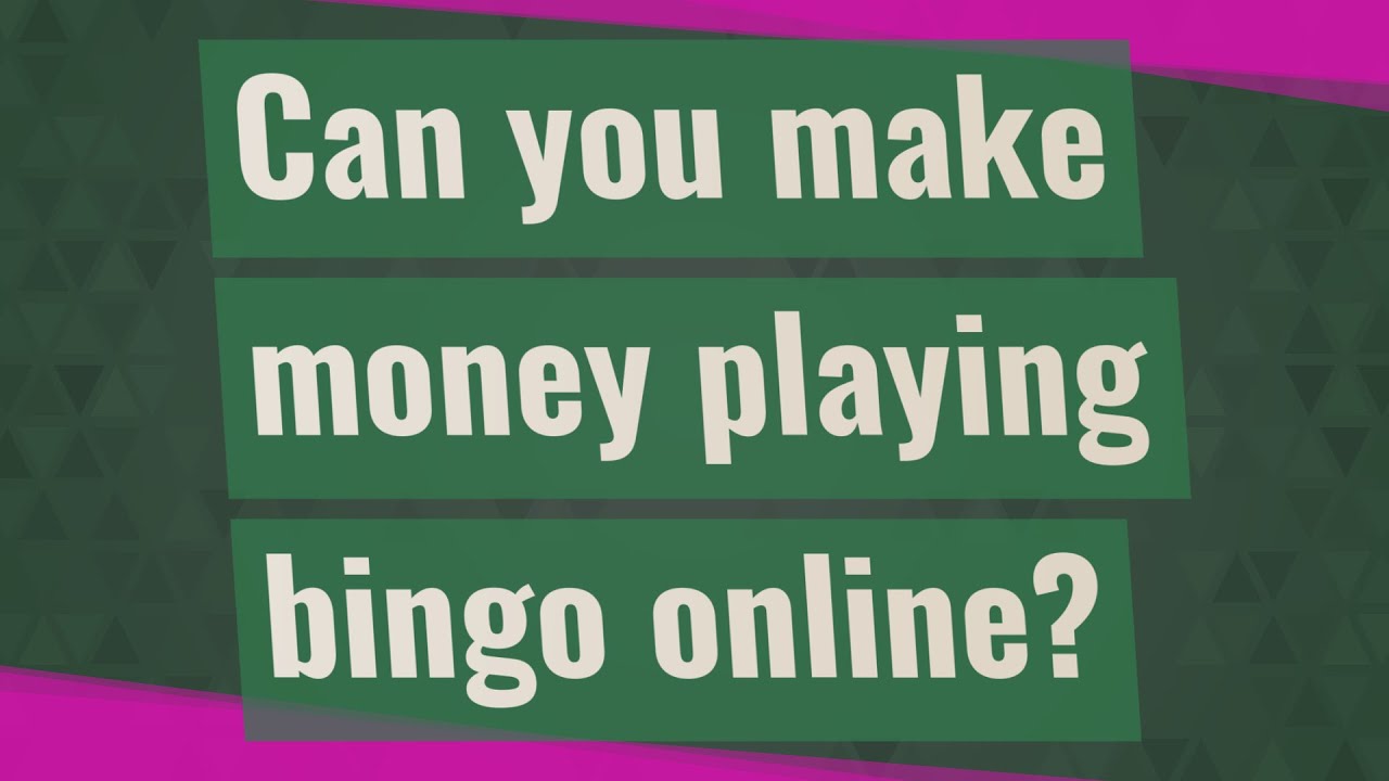 Can you make money playing bingo online?