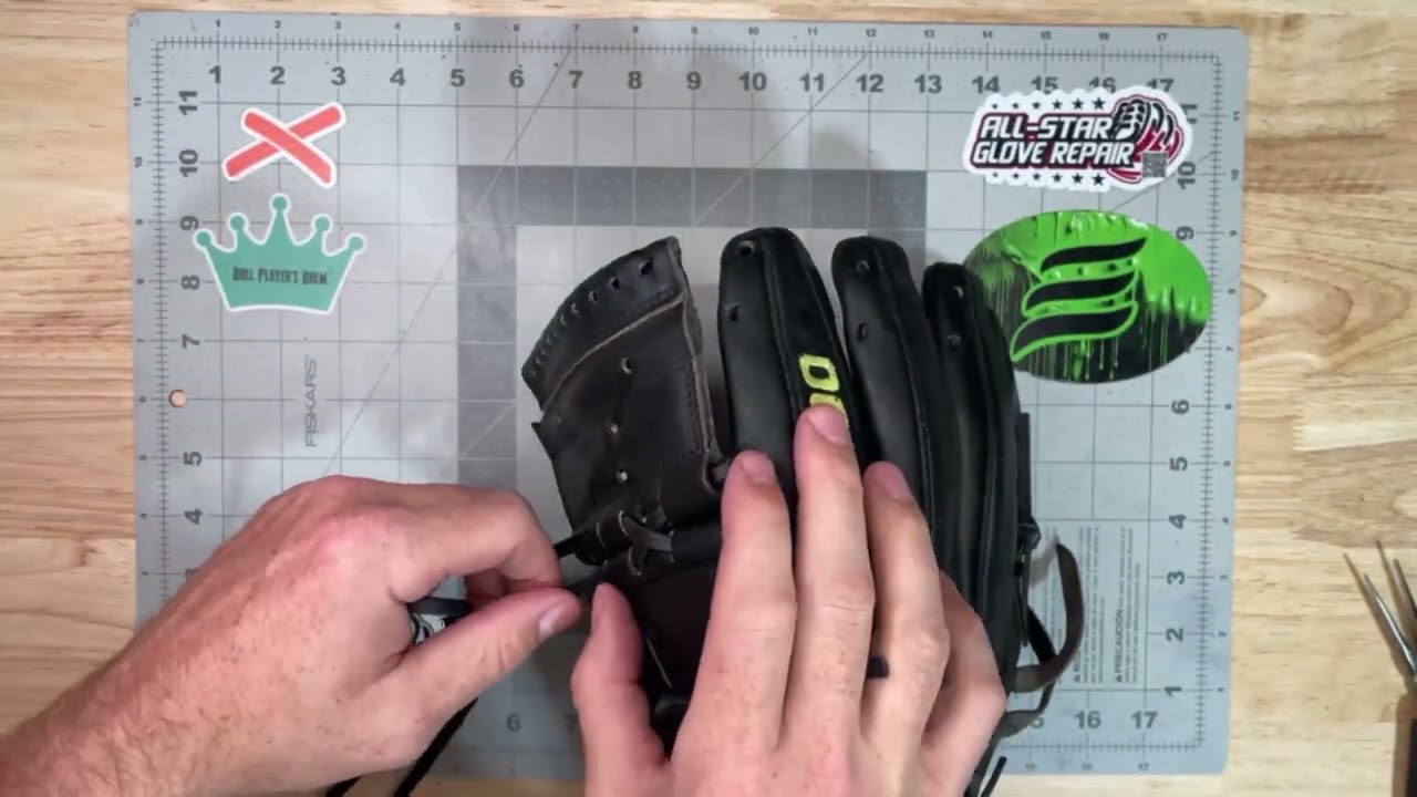 How to Relace the 2-Piece Pitcher’s Web on a Wilson A2000 CK22 | Step-by-Step Web Pattern Tutorial