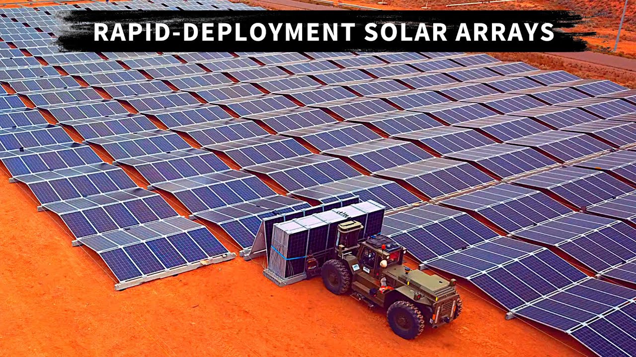 Rapid-deployment solar arrays