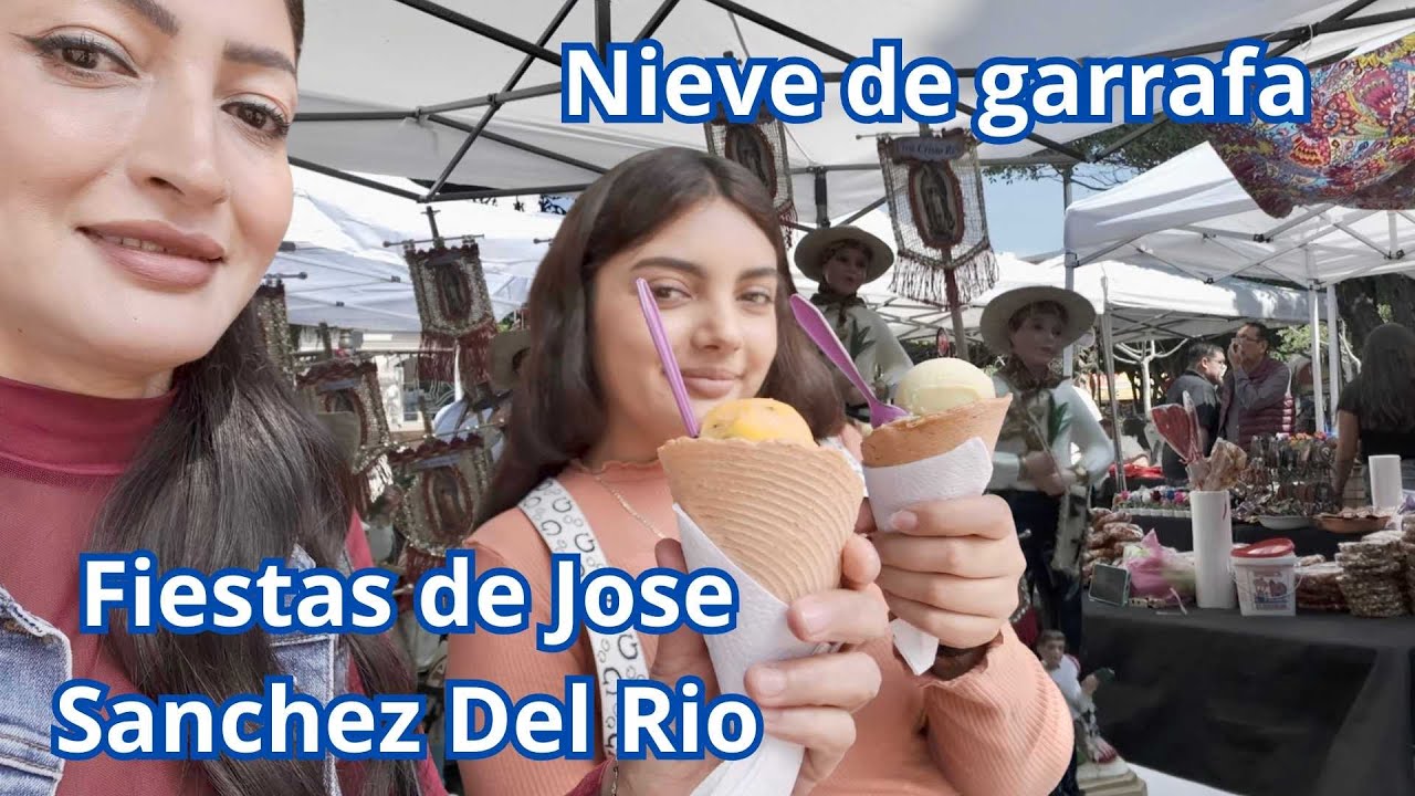 Fiestas de José Sanchez del Rio, en Sahuayo Michoacán, nos comimos una nieve de garrafa deliciosa.