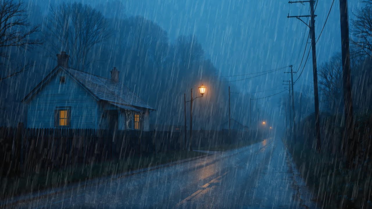 Heavy Rain Sounds - Deep Sleep FAST and Insomnia relief