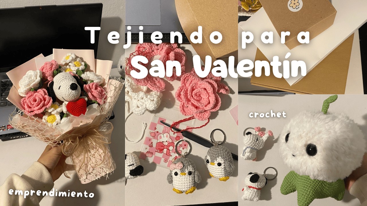 Un San Valentín diferente | tejiendo pedidos | crochet vlog