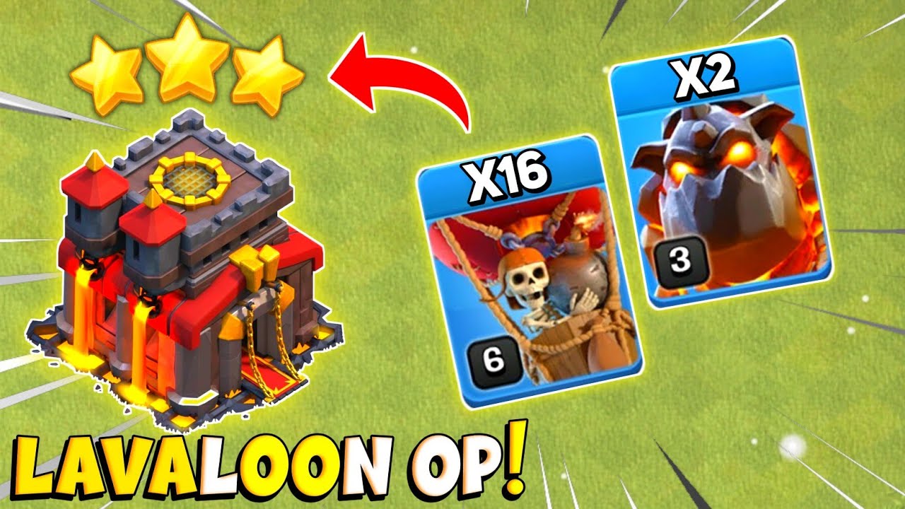 COC Th10 LavaLoon Attack Strategy 2022 | LavaLoon Attack Th10 Clash of Clans | MG Legend