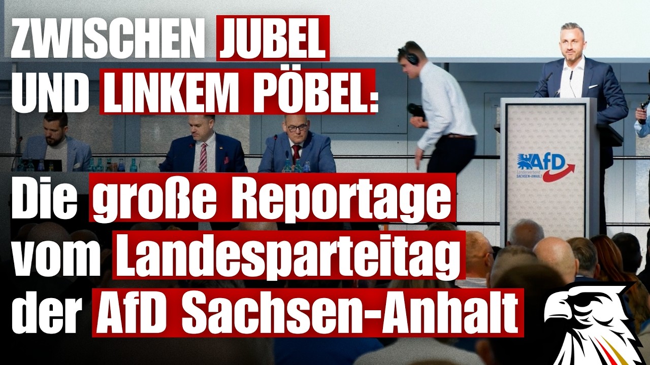 ZWISCHEN JUBEL UND LINKEM P&Ouml;BEL: Die gro&szlig;e Reportage vom Landesparteitag der AfD Sachsen-Anhalt