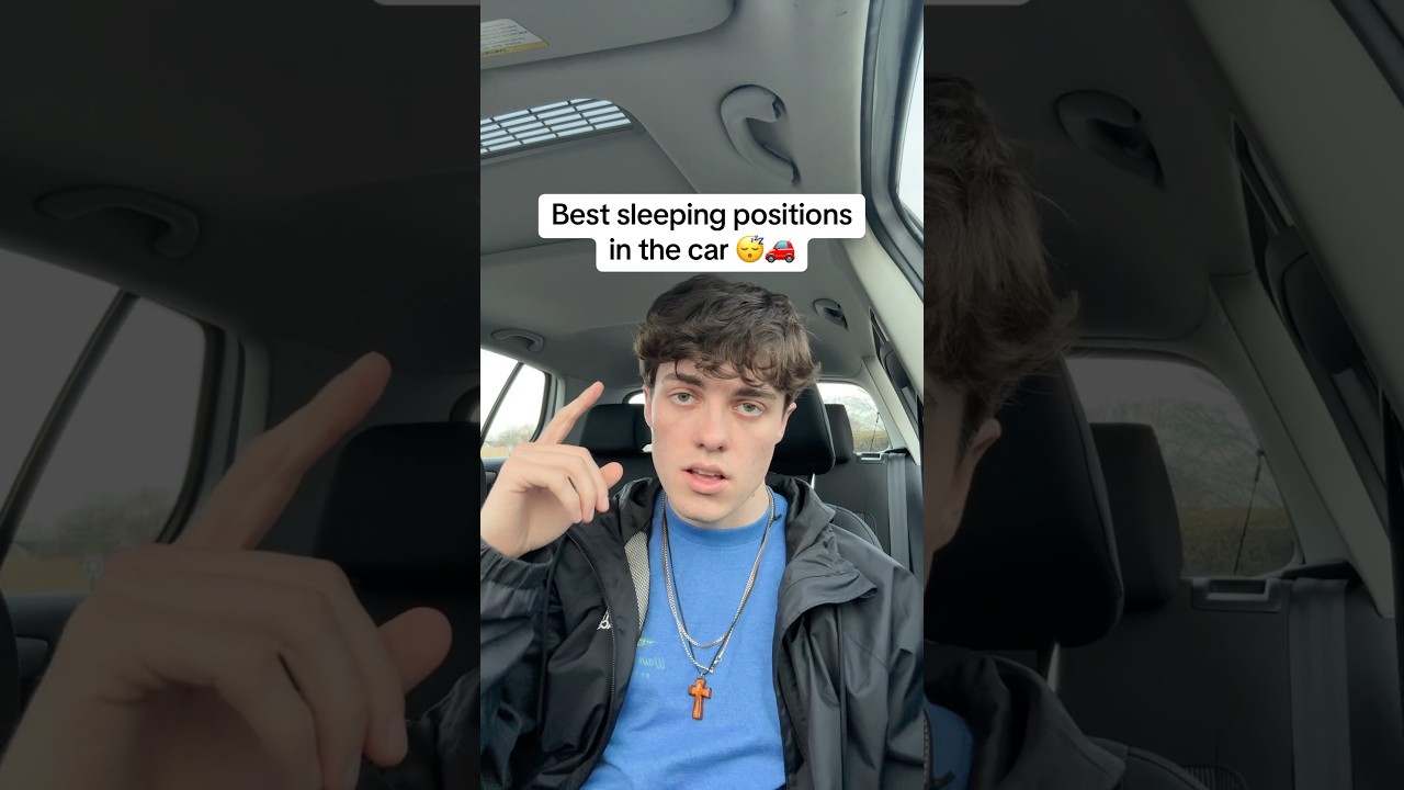 Best sleeping positions in the car 😴🚗