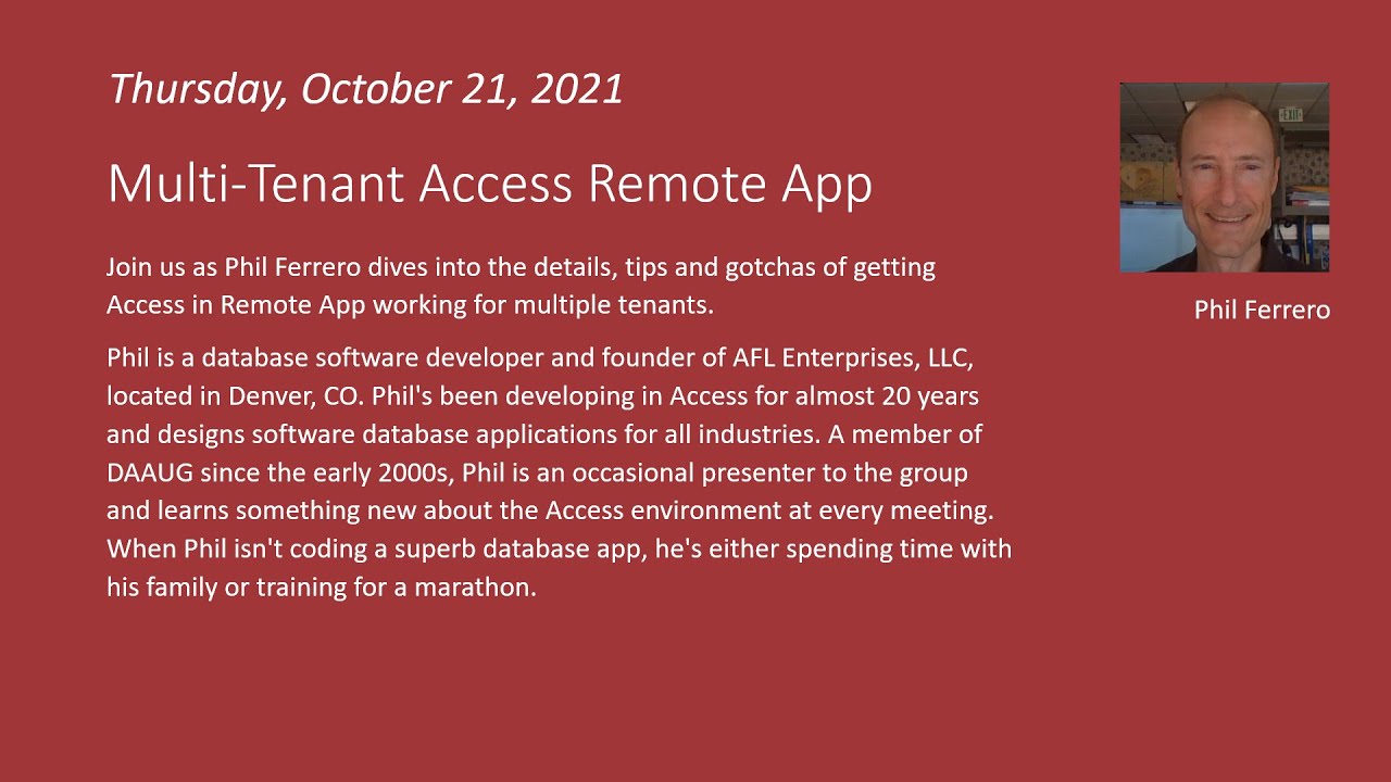 Multi-Tenant Access Remote App