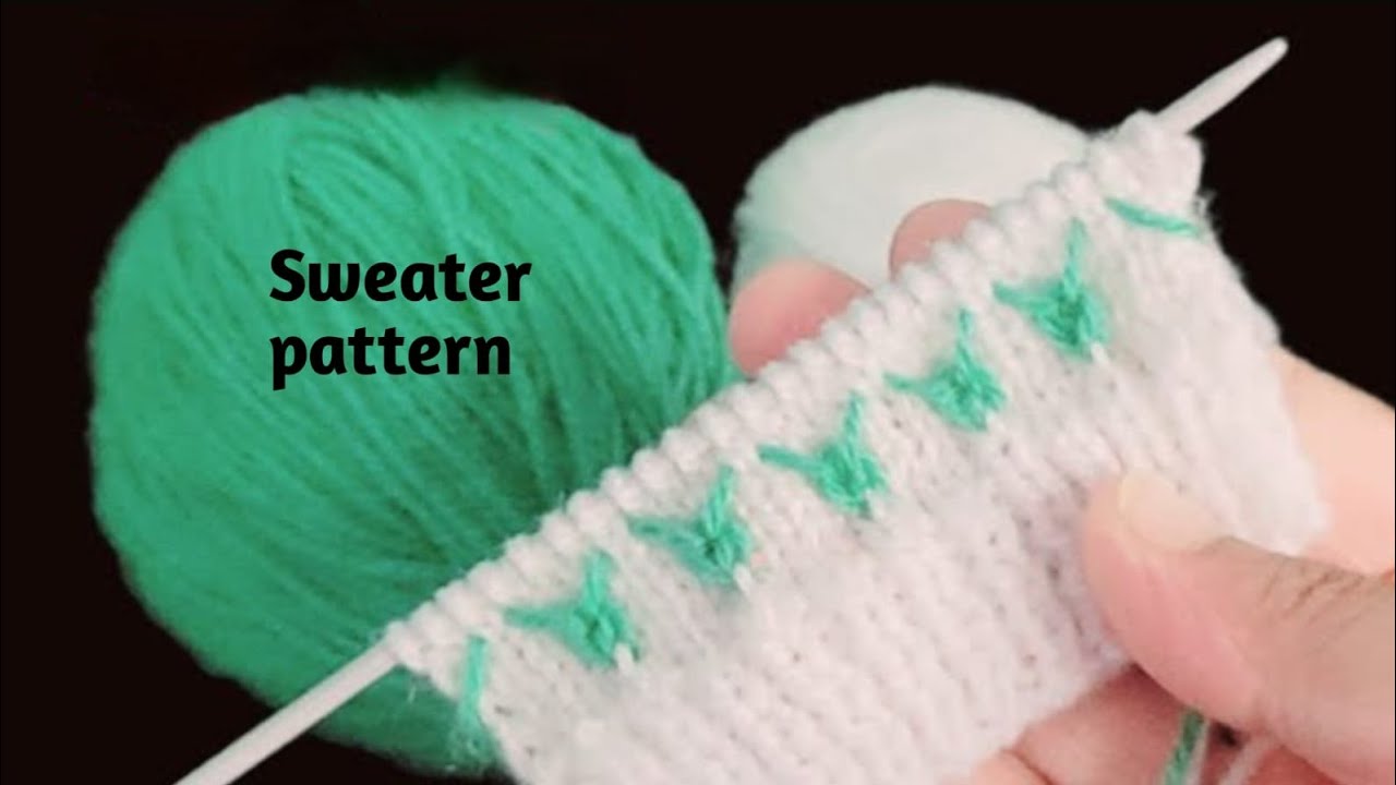 Two colour knitting pattern for baby sweater,ladies Cordigan,#trending#viral