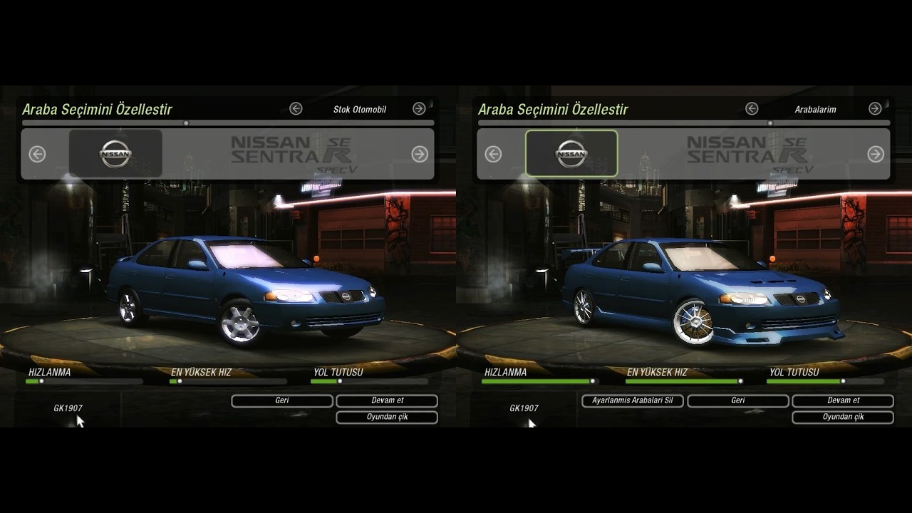 NFS Underground 2 | Nissan Sentra | Stock vs Full Drift Test |