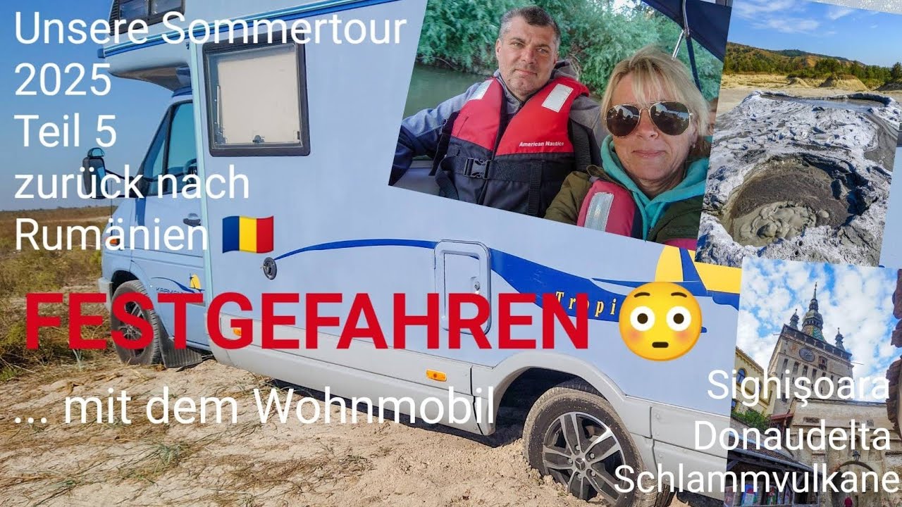 Mit dem Wohnmobil zurück nach Rumänien festgefahren am Schwarzen Meer 😳