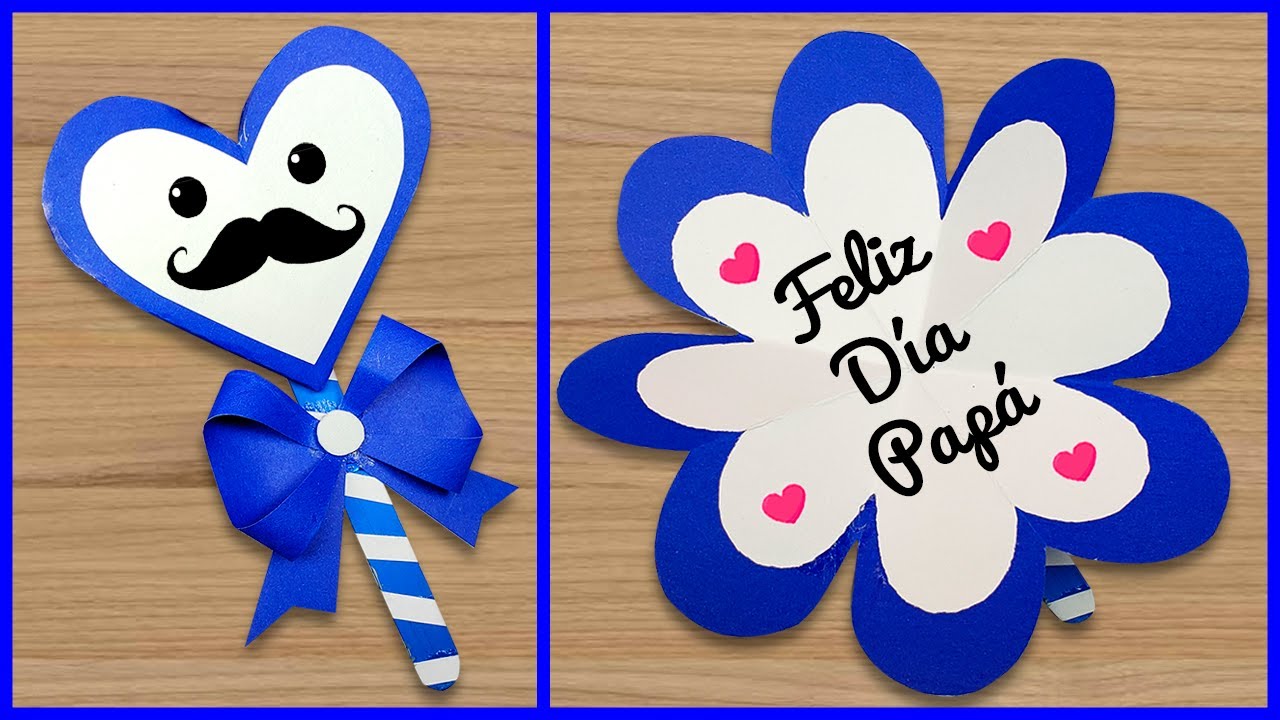 🥳 Tarjeta corazón para el día del padre | Father's Day Card Handmade | Especial día del padre