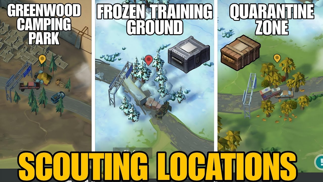 NEW PERMANENT SCOUTING LOCATIONS! FROZEN TRAINING GROUND & MORE - Last Day on Earth: Survival