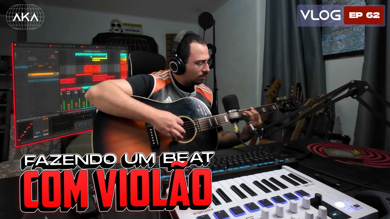 como fazer type beat com violão em 2025, semana de produtor musical #VlogAka62