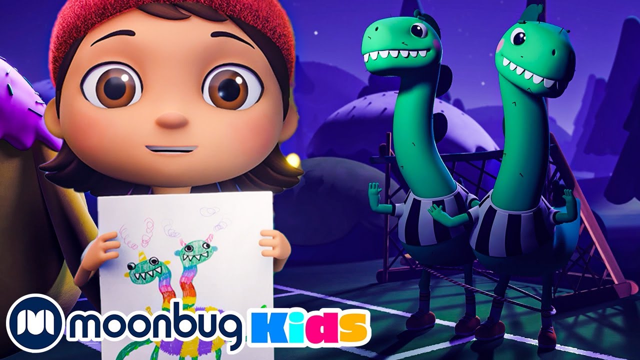 No Monsters | Fun Songs |Sing Along|Moonbug Kids Learn English & Karaoke Time