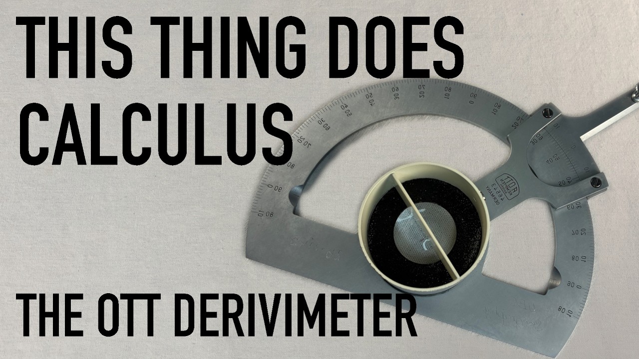 It finds the derivative: The Ott Derivimeter (1930s)