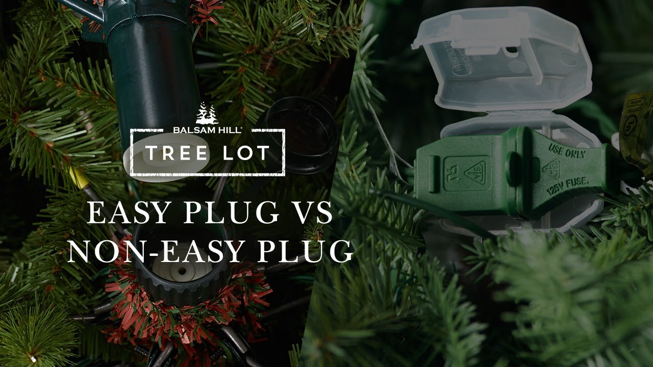 Easy Plug vs. Non-Easy Plug Artificial Christmas Tree | Balsam Hill® Tree Lot