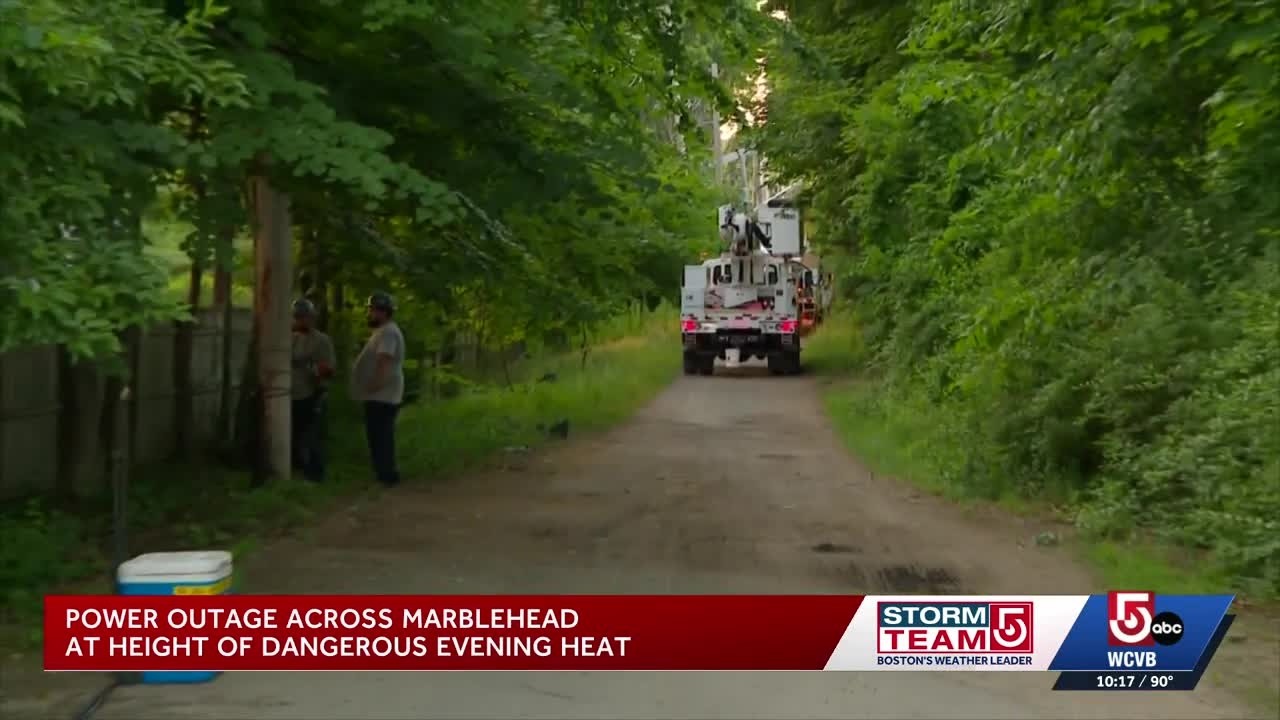Mass. town suffers power outage as temps reach 100 degrees, police say