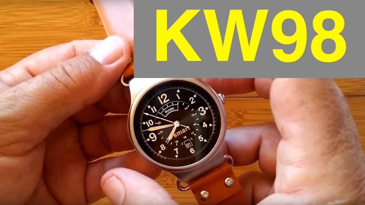 Kingwear KW98 Android 5.1 Production Version Smartwatch: Unboxing and Review