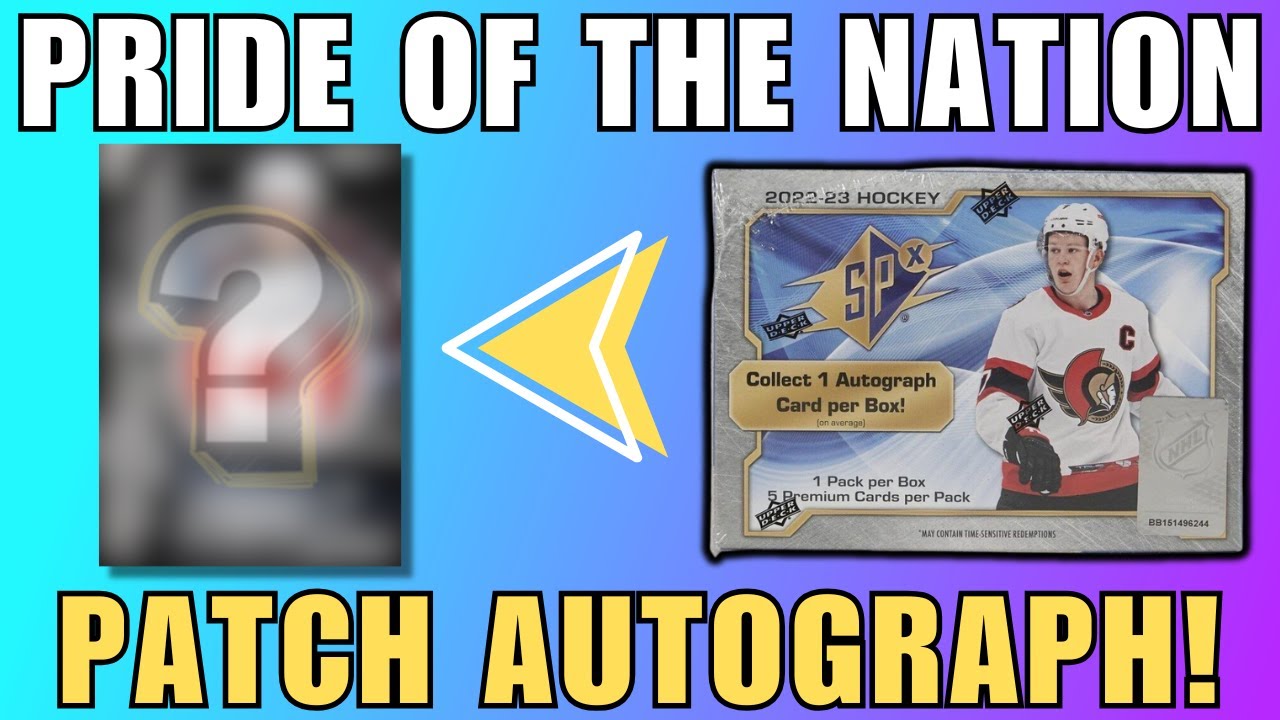 Stunning! Rare Patch Autograph Unboxed From 2022-23 Upper Deck Spx Hobby Box!