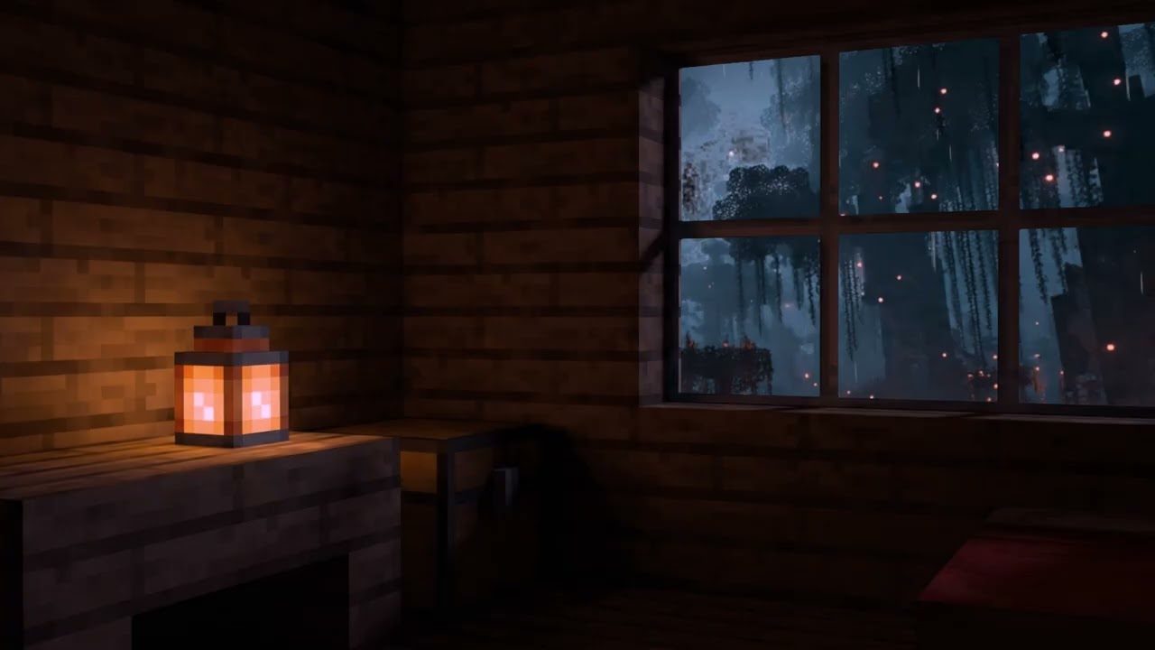 Minecraft Rain for Focus & Calm