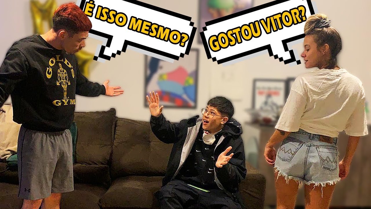 ELA PEDIU OPINIÃO DO SHORTINHOS CURTO PRO VITOR LO NA MINHA FRENTE *nao entendi nada*