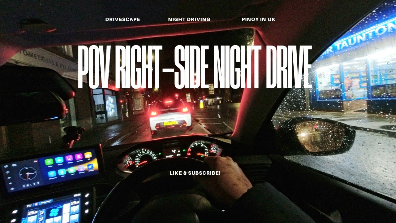 Driving in the UK: POV Night – Full Drive Tour | 4K | Pinoy