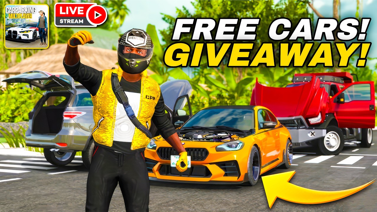 Premium Cars FREE Giveaway LiveStream! Car Parking Multiplayer New Update!