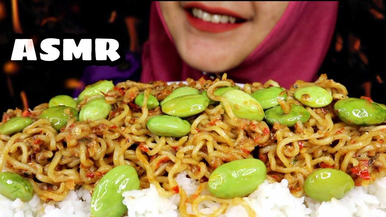 ASMR MIE GORENG SARDEN + PETE || ASMR INDONESIA || EATING SOUND