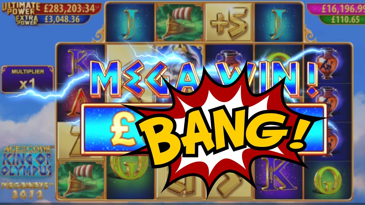 Wow! MEGA WIN On AGE OF THE GODS KING OF OLYMPUS MEGAWAYS Huge Profit! Slots Casino Games Gambling