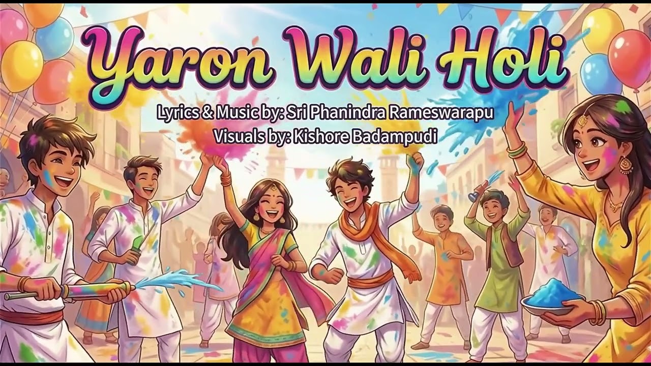 Yaron Wali Holi | Hindi Song | @ManaAIVibes | Sri Phanindra R | Kishore B