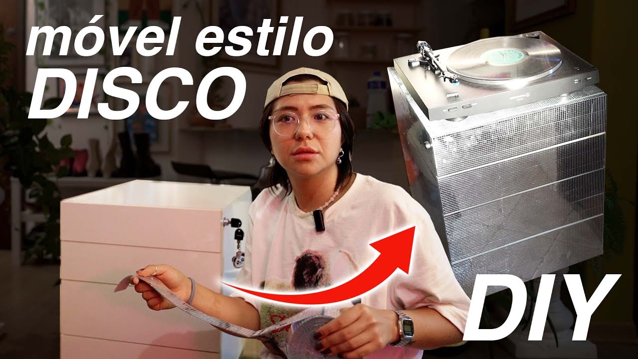 o DIY mais caótico que você já assistiu 🪩 revestindo móvel com espelho mosaico