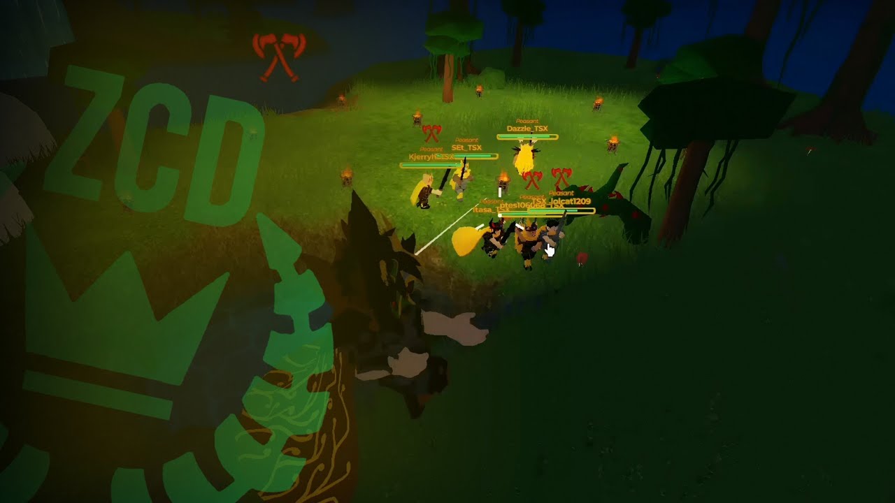 ZCD & ACS vs TSX | Clan Raid | The Survival Game : Roblox