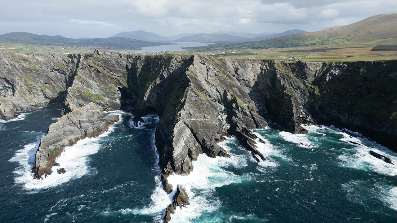 Drone Flight Above Ireland's Spectacular Landscape
