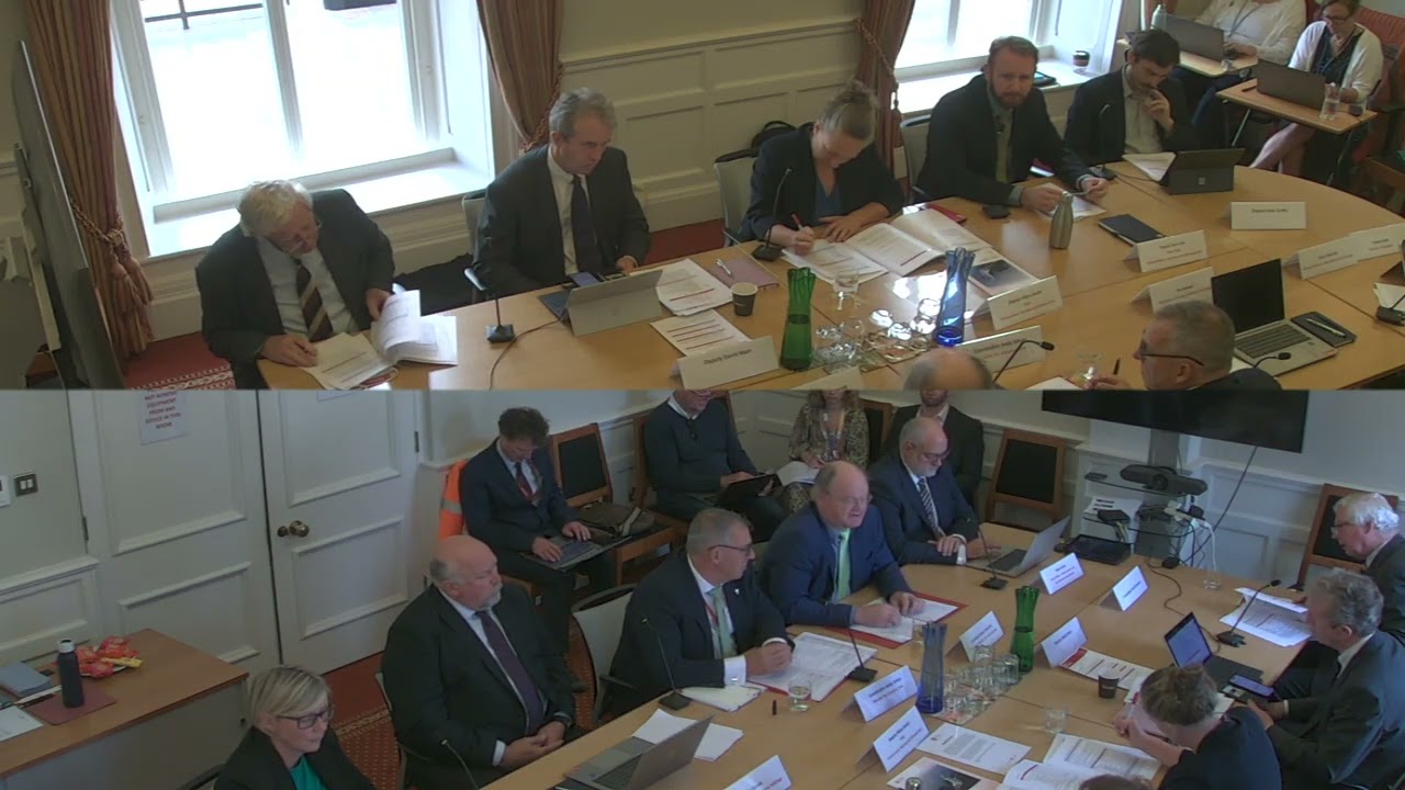 EHI Quarterly Public Hearing with Minister for Infrastructure: Thursday 12 September (10.30am)
