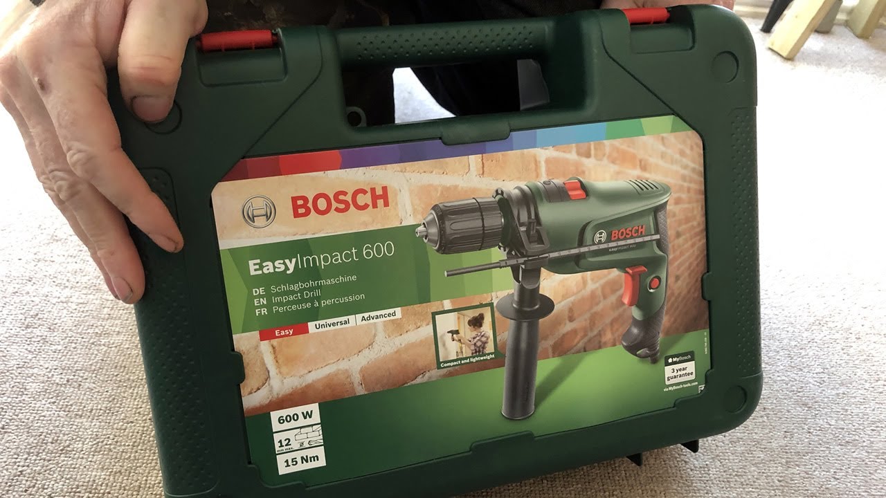 Электрическая комбинированная дрель Bosch Easy Impact 600 Вт — обзор