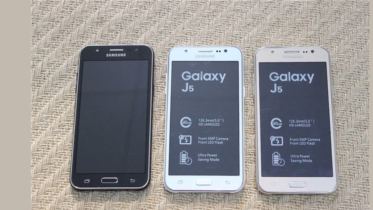 Samsung Galaxy J5 J500F смартфон с 5-дюймовым дисплеем четырёхъя