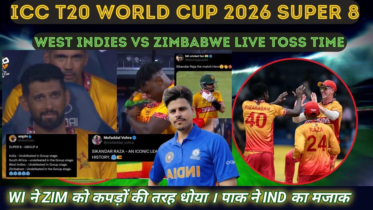 Aaj Toh Maidan Mein Aag Lag Gayi!” 🔥|WI VS ZIM Highlights #WIvsZIM